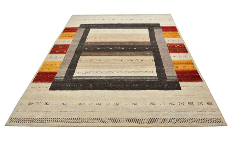 Gabbeh-mattan - Loribaft Indus - 347 x 254 cm - ljusbeige