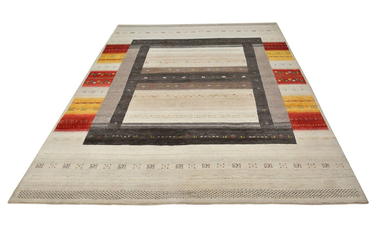 Gabbeh-mattan - Loribaft Indus - 347 x 254 cm - ljusbeige