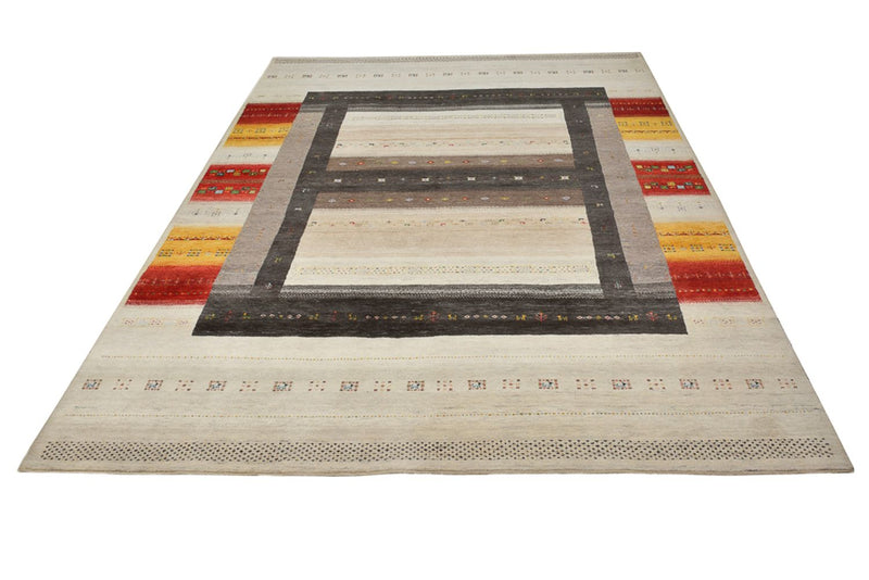 Gabbeh-mattan - Loribaft Indus - 347 x 254 cm - ljusbeige
