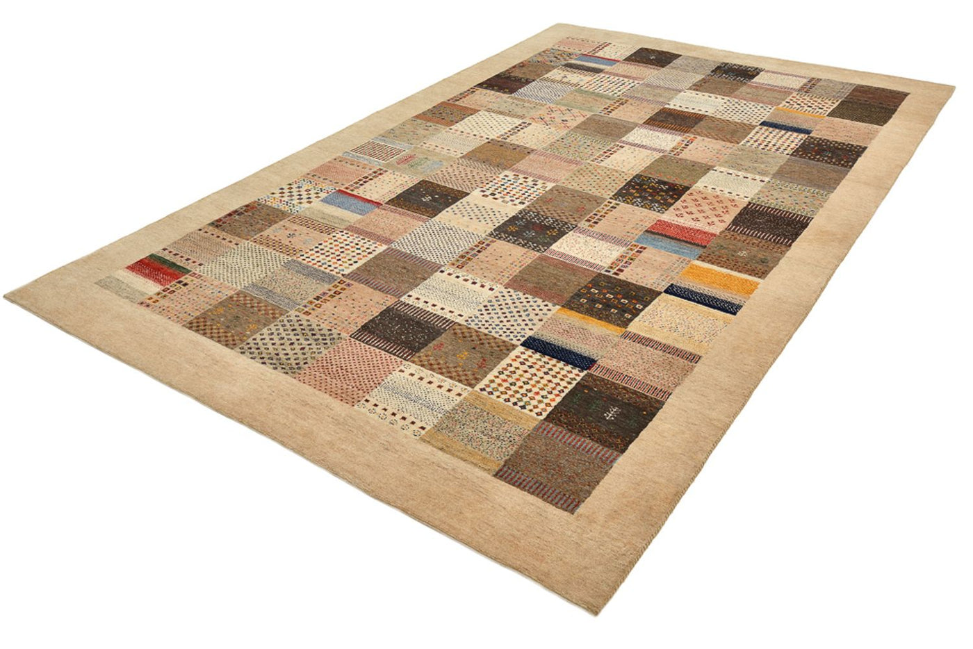Gabbeh-mattan - Loribaft Indus - 308 x 200 cm - mörk beige