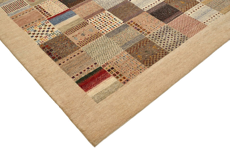 Gabbeh-mattan - Loribaft Indus - 308 x 200 cm - mörk beige