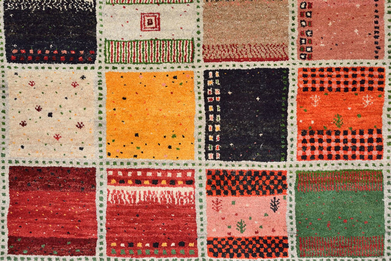 Gabbeh-mattan - Loribaft Indus - 295 x 197 cm - flerfärgad