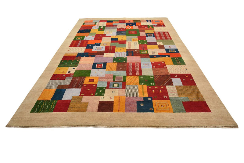 Gabbeh-mattan - Loribaft Indus - 347 x 246 cm - flerfärgad