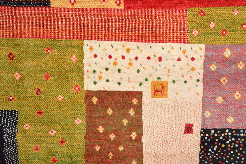 Gabbeh-mattan - Loribaft Indus - 344 x 251 cm - röd