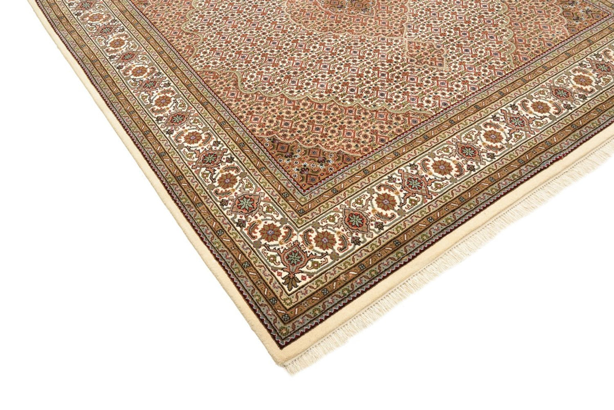 Orientaliska mattor - Tabriz kvadrat  - 203 x 201 cm - mörk beige