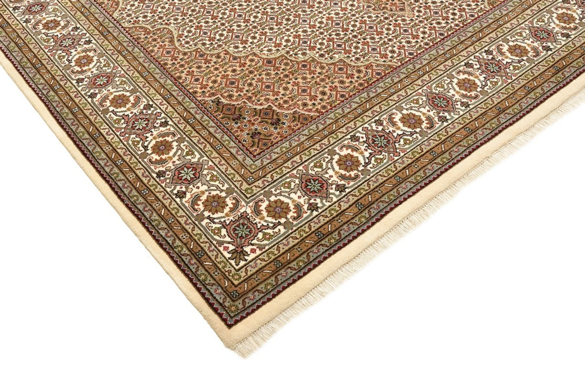 Orientaliska mattor - Tabriz kvadrat  - 203 x 201 cm - mörk beige