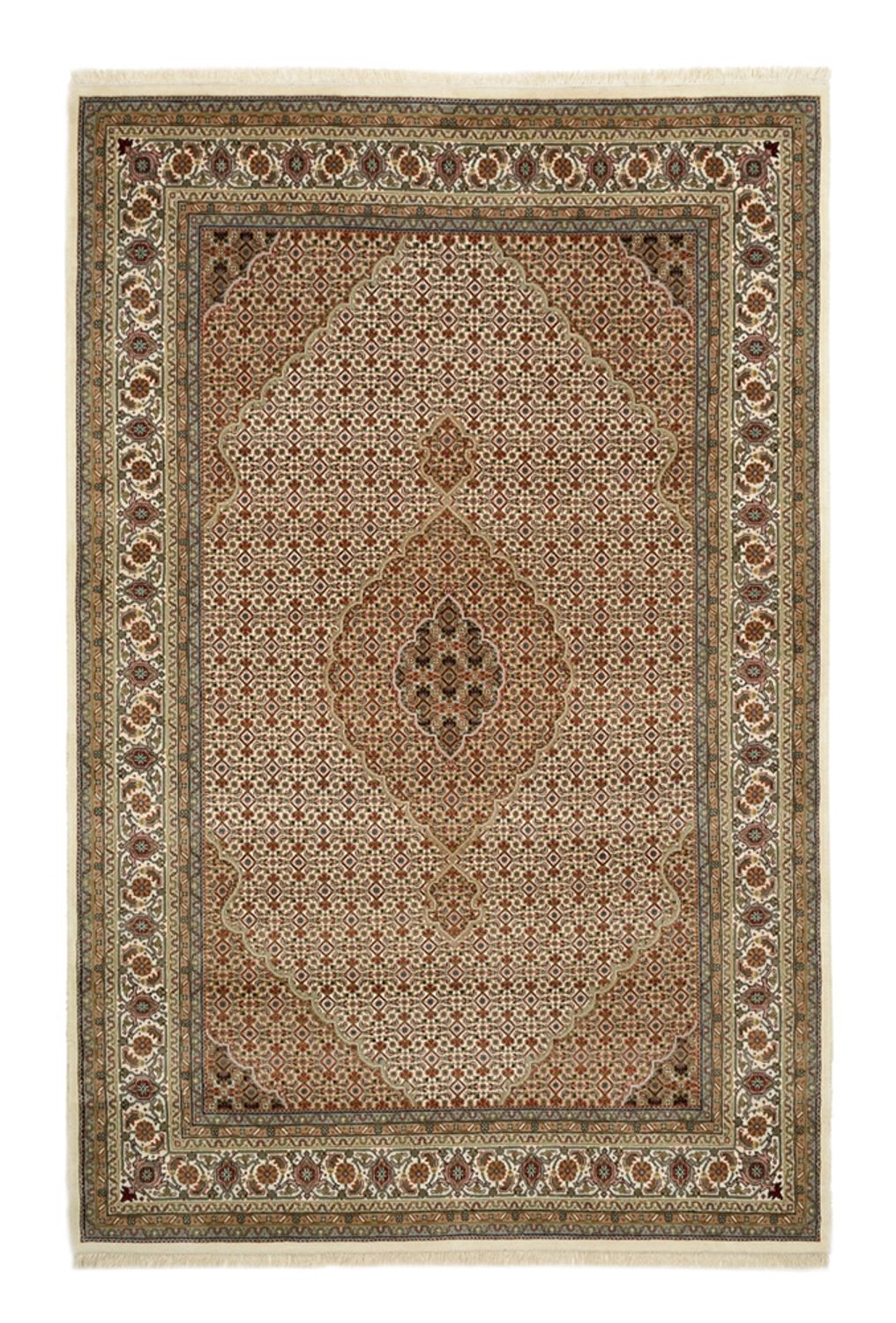 Orientaliska mattor - Tabriz - 300 x 197 cm - mörk beige