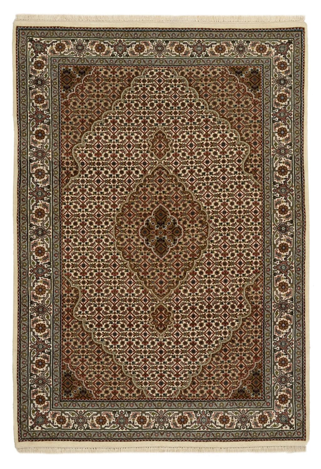 Orientaliska mattor - Tabriz - 177 x 125 cm - mörk beige