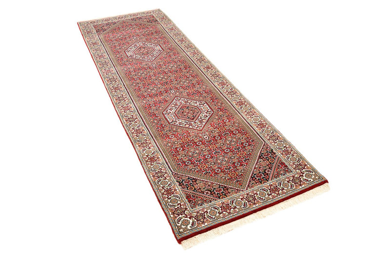 Runner Persisk matta - Bijar - 246 x 79 cm - bordeaux röd
