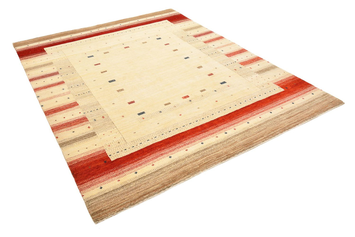 Gabbeh-mattan - Loribaft Indus - 248 x 195 cm - ljusbeige