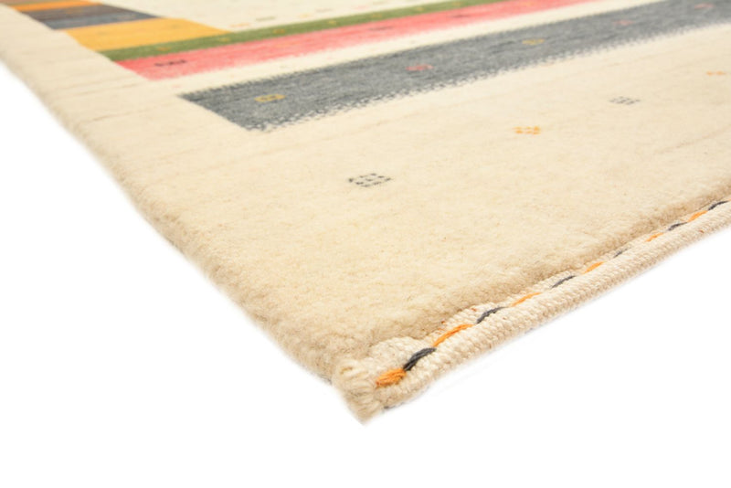 Runner Gabbeh-mattan - Loribaft Indus - 195 x 101 cm - ljusbeige