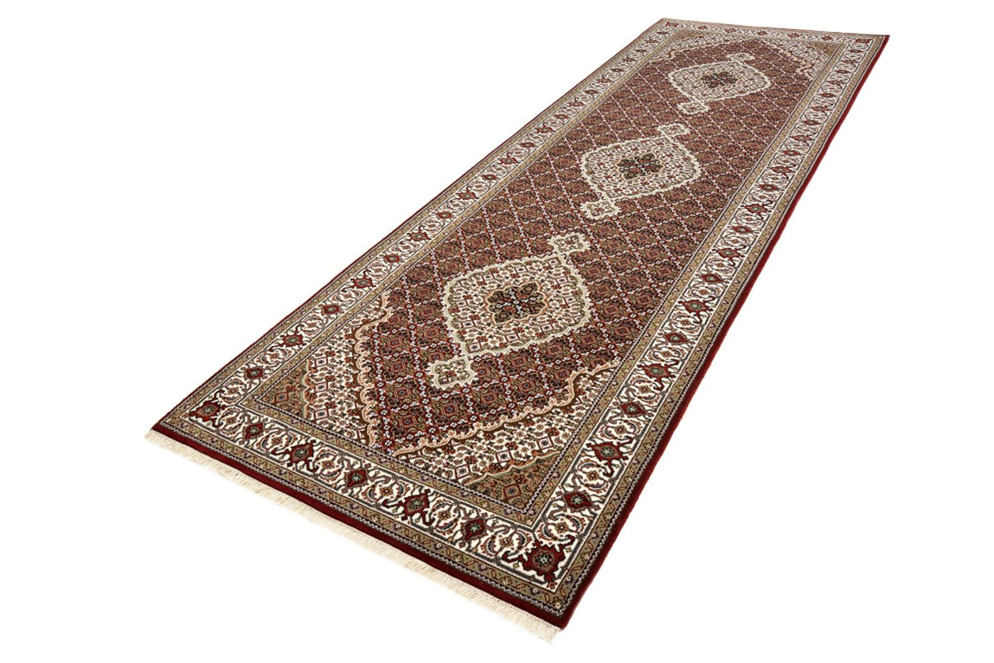 Indo Tabriz Mattan 362x122cm - Oriental Carpet