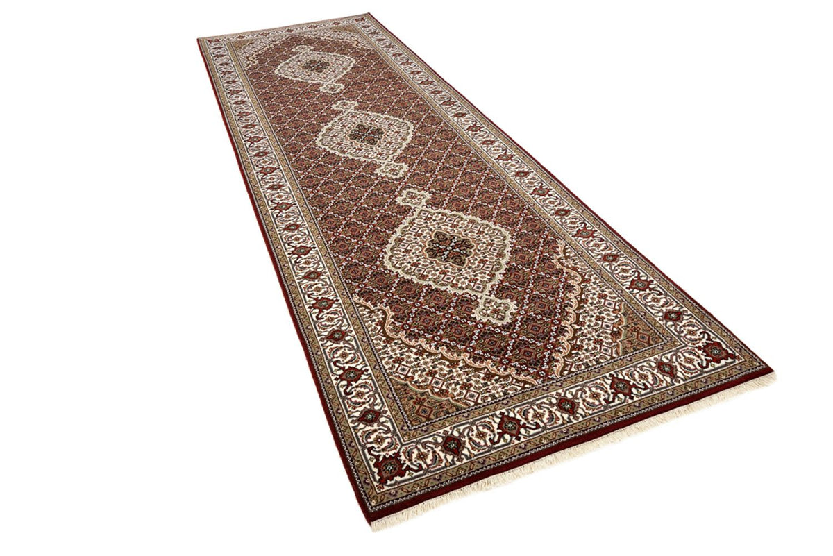 Runner Orientaliska mattor - Tabriz - 362 x 122 cm - ljusbeige