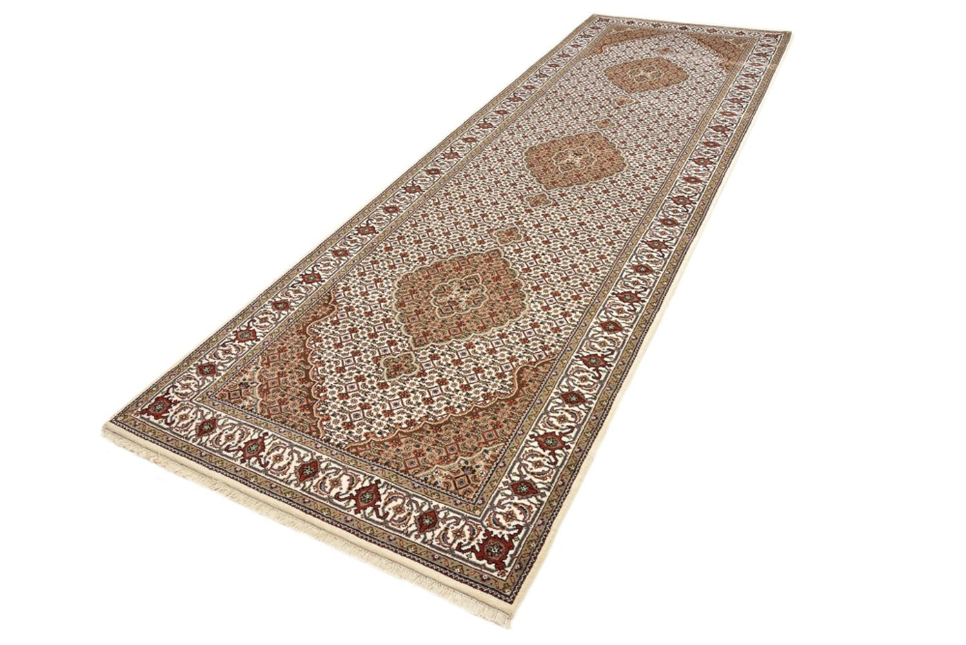 Indo Tabriz Mattan 372x121cm - Oriental Carpet
