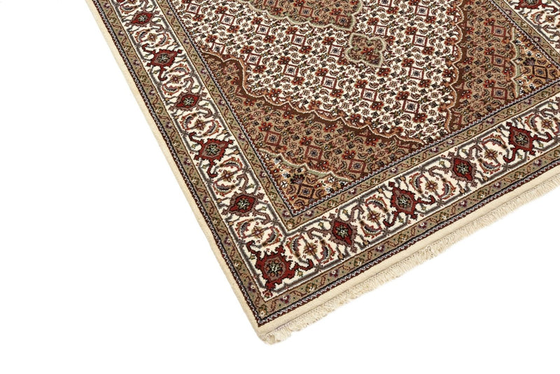 Runner Orientaliska mattor - Tabriz - 372 x 121 cm - ljusbeige