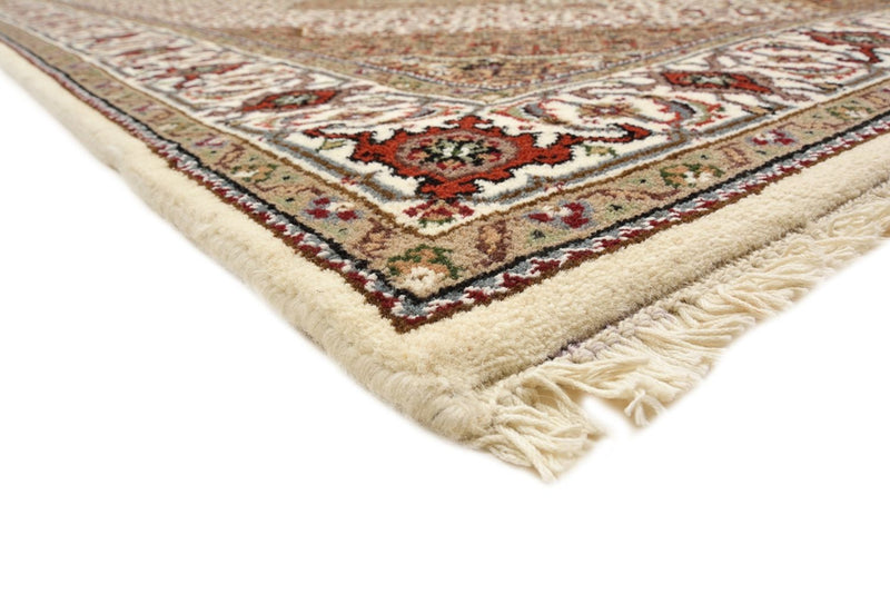 Runner Orientaliska mattor - Tabriz - 372 x 121 cm - ljusbeige