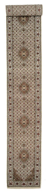 Runner Orientaliska mattor - Tabriz - 602 x 81 cm - ljusbeige