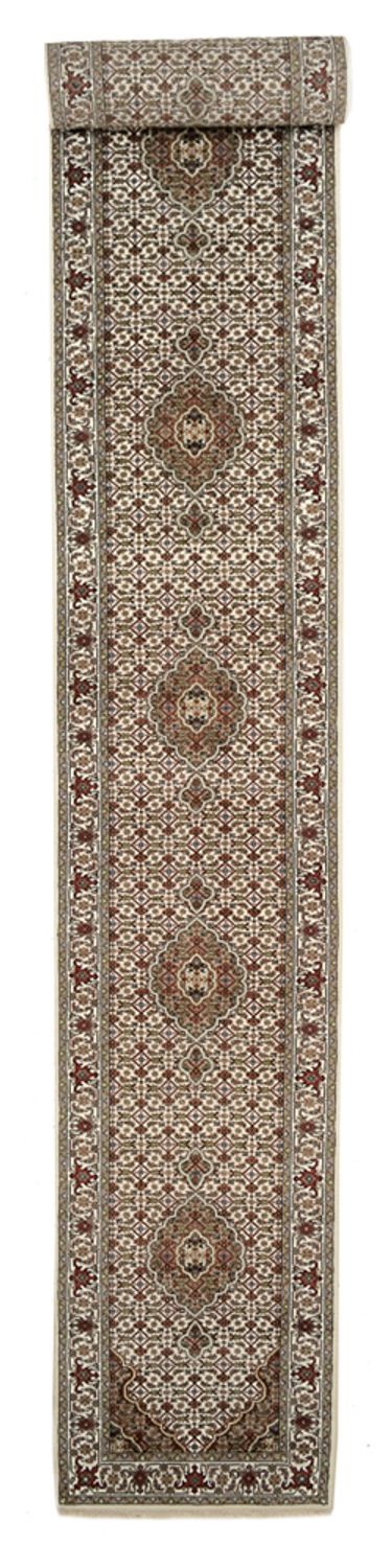 Runner Orientaliska mattor - Tabriz - 602 x 81 cm - ljusbeige
