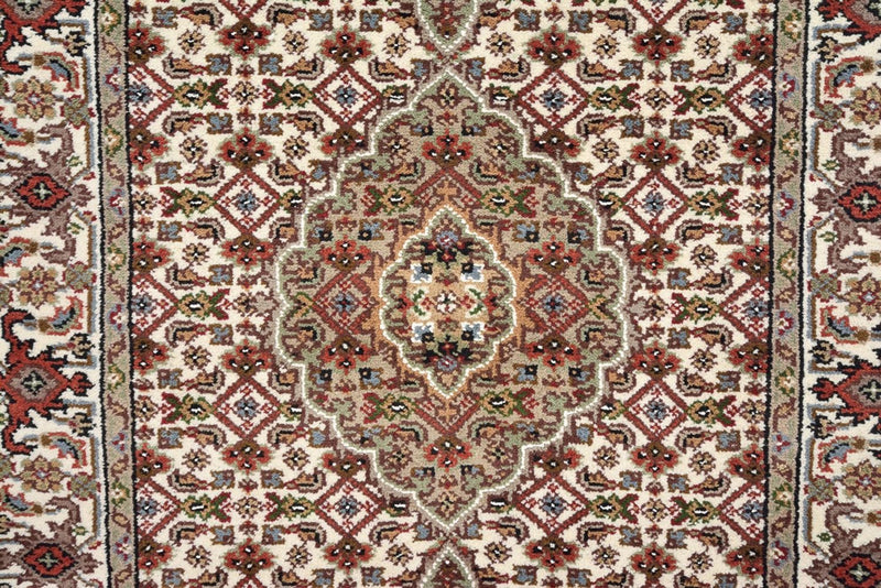 Runner Orientaliska mattor - Tabriz - 602 x 81 cm - ljusbeige
