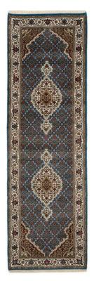 Runner Orientaliska mattor - Tabriz - 244 x 75 cm - mörkblå