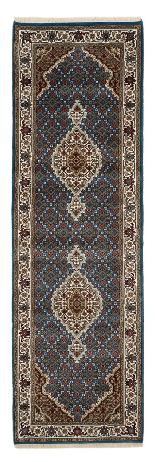 Runner Orientaliska mattor - Tabriz - 244 x 75 cm - mörkblå
