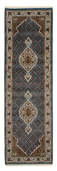 Runner Orientaliska mattor - Tabriz - 244 x 75 cm - mörkblå