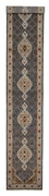 Runner Orientaliska mattor - Tabriz - 454 x 79 cm - mörkblå