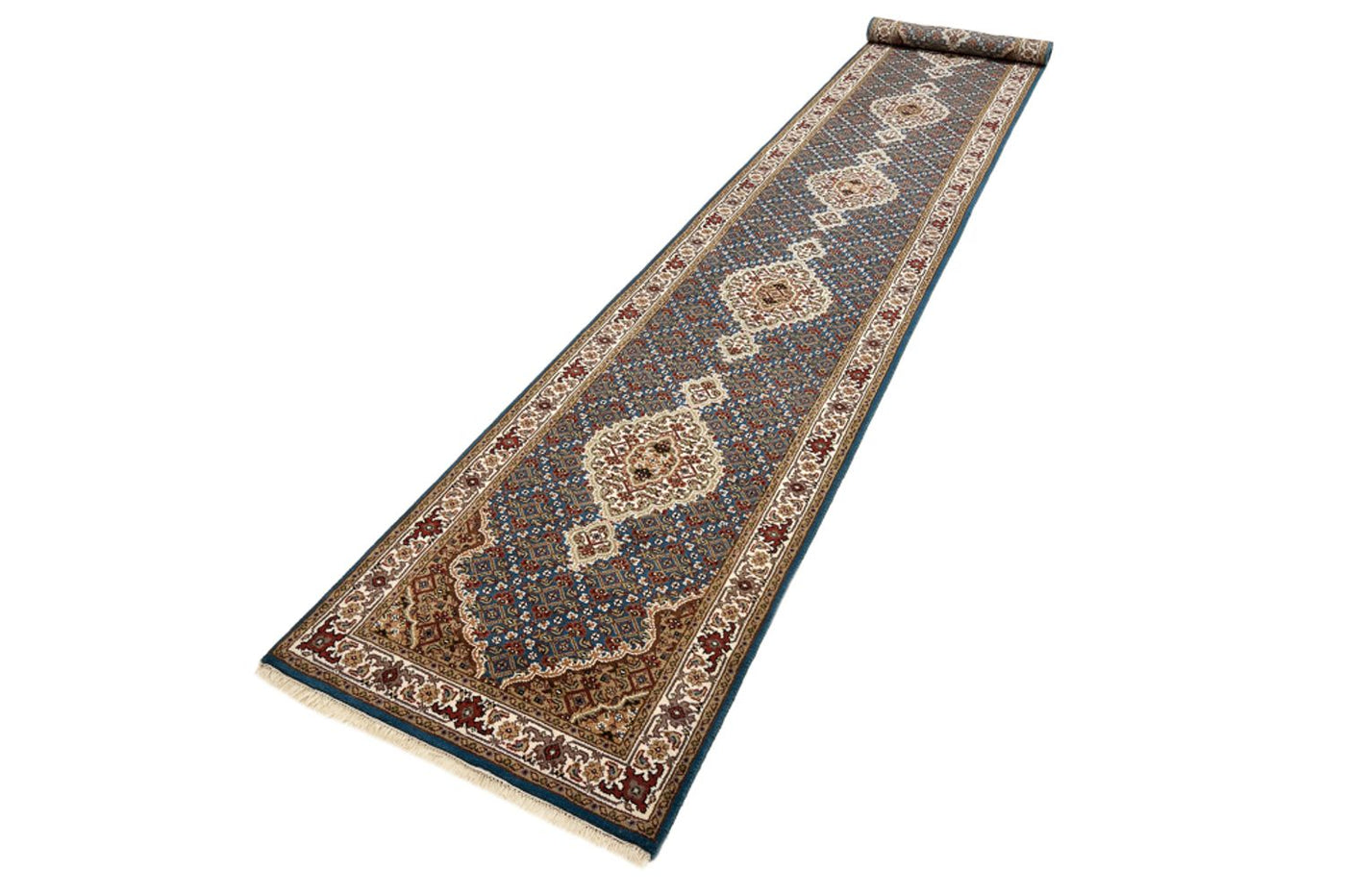 Indo Tabriz Mattan 454x79cm - Oriental Carpet