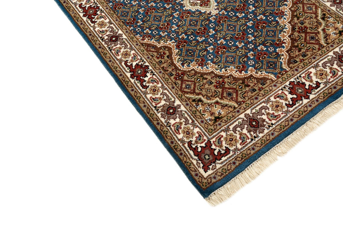 Runner Orientaliska mattor - Tabriz - 454 x 79 cm - mörkblå