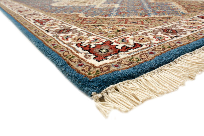 Runner Orientaliska mattor - Tabriz - 454 x 79 cm - mörkblå