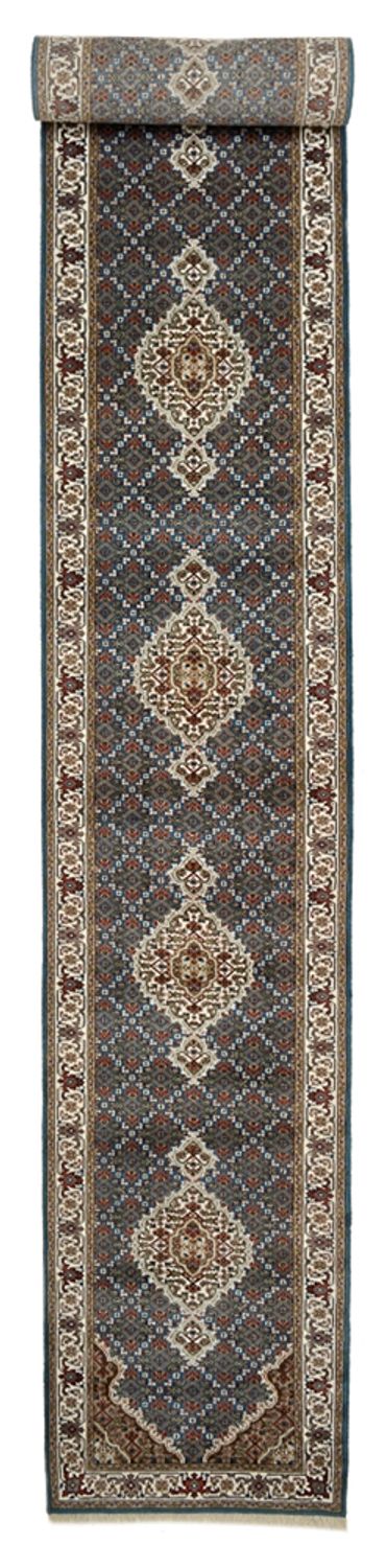 Runner Orientaliska mattor - Tabriz - 615 x 79 cm - mörkblå
