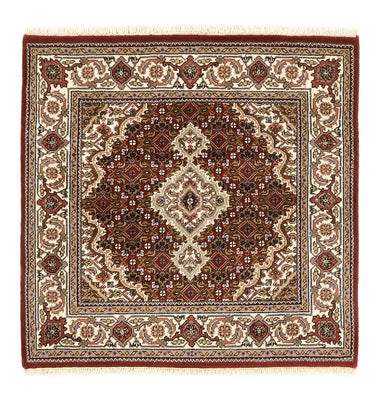 Orientaliska mattor - Tabriz - 93 x 89 cm - grädde