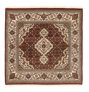 Orientaliska mattor - Tabriz - 93 x 89 cm - grädde