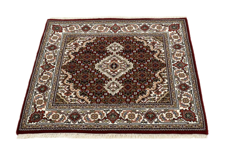 Orientaliska mattor - Tabriz - 93 x 89 cm - grädde