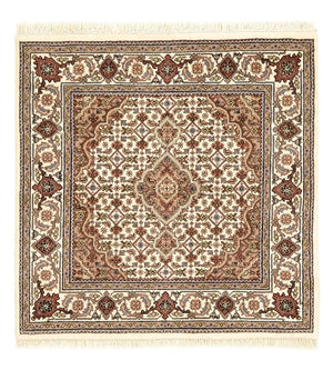 Orientaliska mattor - Tabriz - 92 x 89 cm - grädde