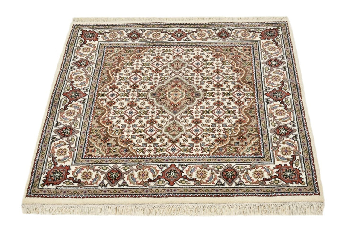 Orientaliska mattor - Tabriz - 92 x 89 cm - grädde