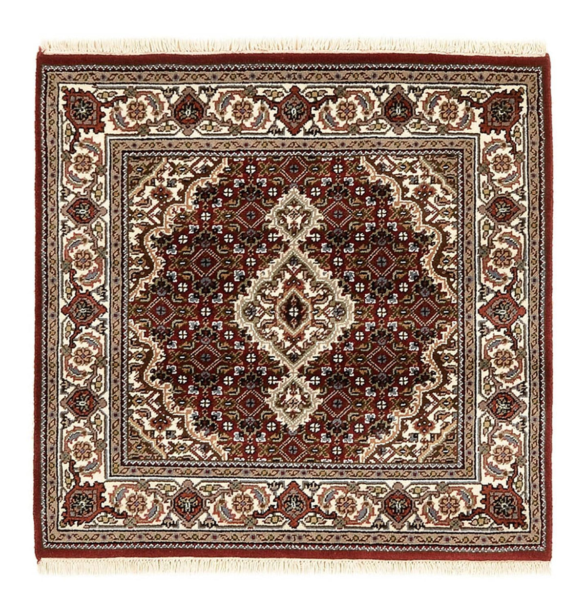 Orientaliska mattor - Tabriz - 94 x 89 cm - grädde