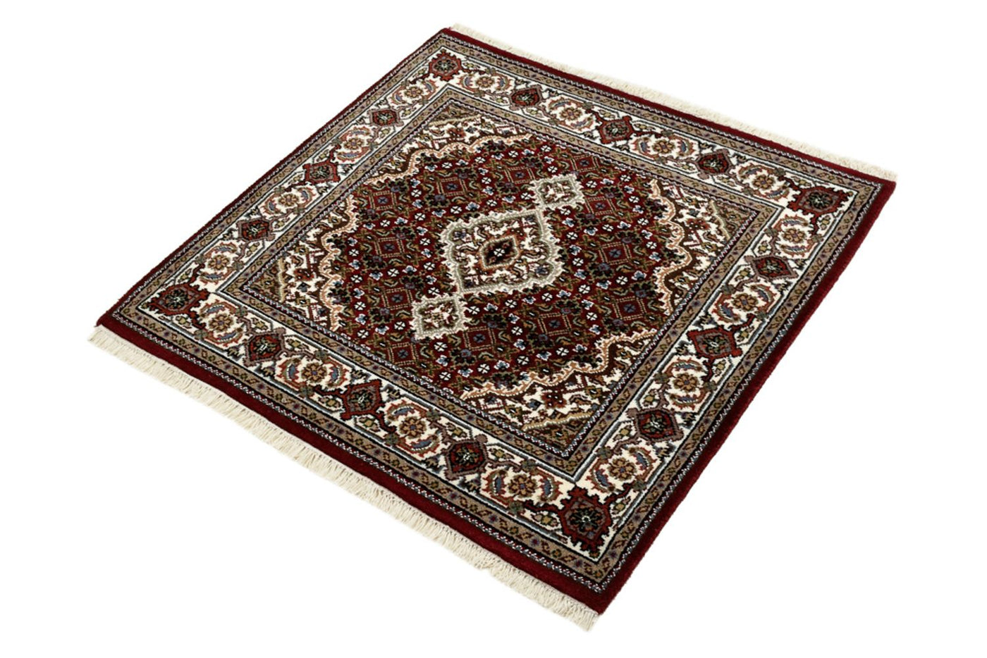 Indo Tabriz Mattan 94x89cm - Oriental Carpet