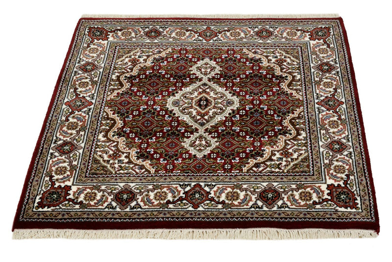 Orientaliska mattor - Tabriz - 94 x 89 cm - grädde