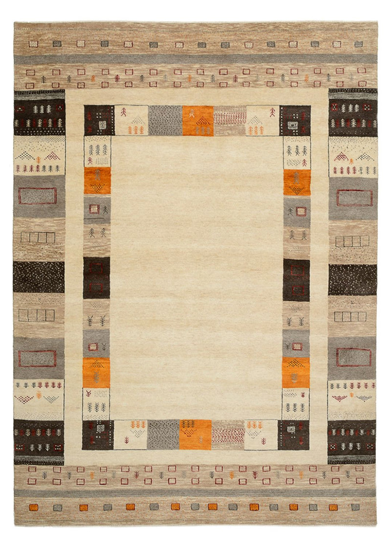 Gabbeh-mattan - Loribaft Indus - 281 x 203 cm - ljusbeige