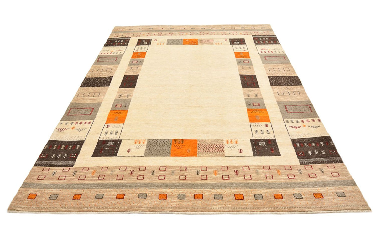 Gabbeh-mattan - Loribaft Indus - 281 x 203 cm - ljusbeige