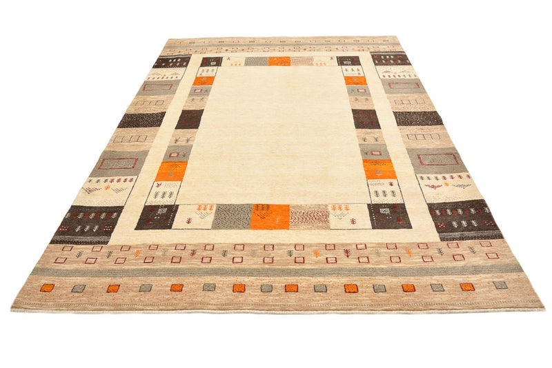 Gabbeh-mattan - Loribaft Indus - 281 x 203 cm - ljusbeige