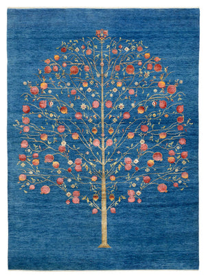 Gabbeh-mattan - Loribaft Indus - 243 x 177 cm - blå