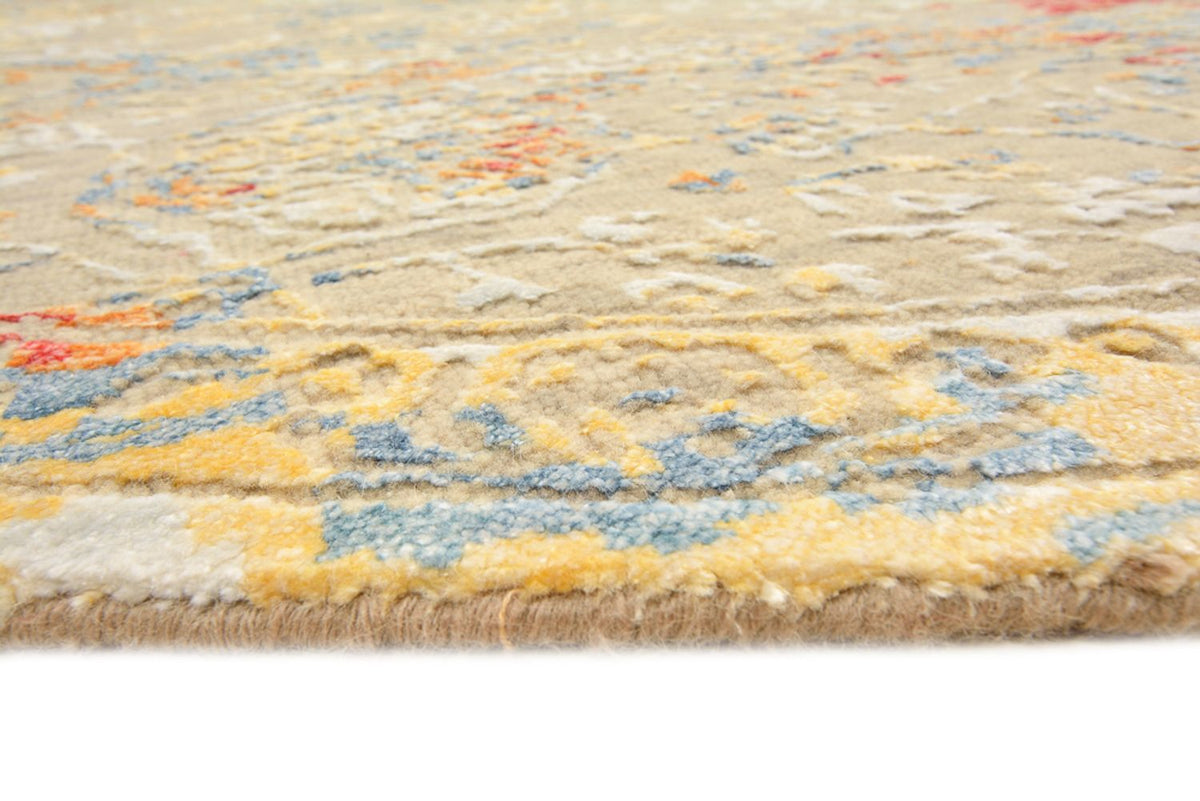 Designermatta runt  - 204 x 202 cm - sand