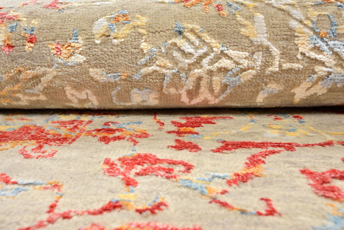 Designermatta runt  - 204 x 202 cm - sand