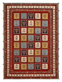 Oriental Carpet - 245 x 177 cm - röd