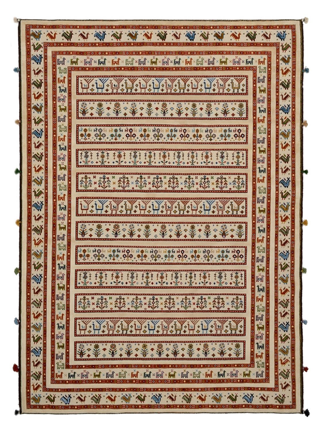 Oriental Carpet - 245 x 177 cm - ljusbeige