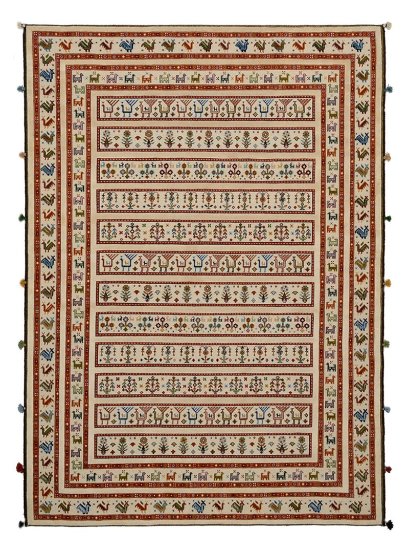 Oriental Carpet - 245 x 177 cm - ljusbeige