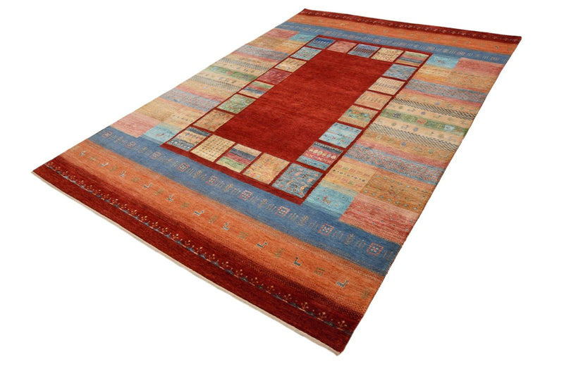 Gabbeh-mattan - Loribaft Indus - 299 x 203 cm - röd