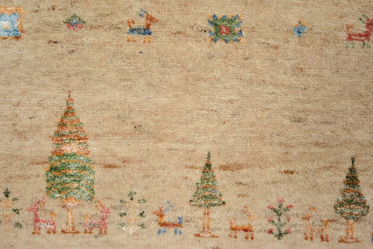 Gabbeh-mattan - Loribaft Indus - 302 x 205 cm - flerfärgad